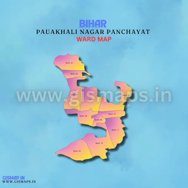 Pauakhali Nagar Panchayat Ward Map